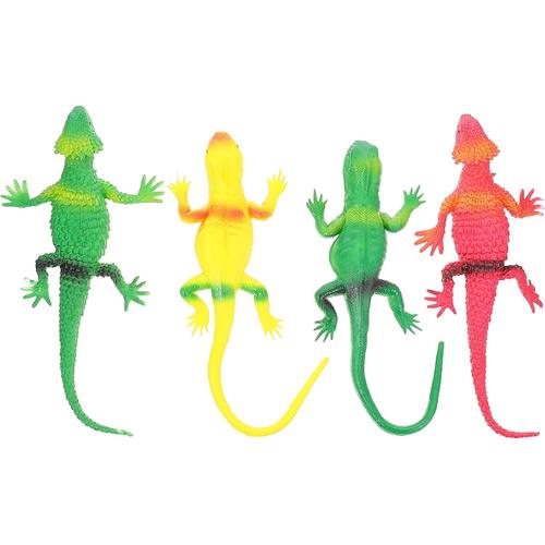 4pcs Modèle De Lézard Artificiel Faux Reptile Jouet Lézard Figures Animales Plaisante