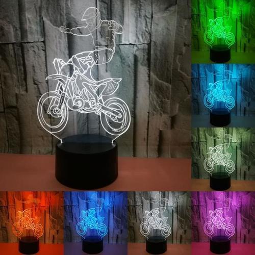 Lampe 3D Moto  Lampe de Nuit