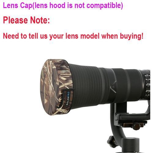 Bouchon d'objectif A - veste de Camouflage avec capuchon'objectif DSLR, vêtement téléphoto court pour Sigma Tamron Canon Nikon 300/400/500/600/800mm