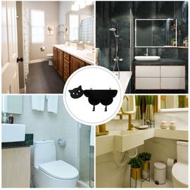 SoBuy® FRG177-W Support Papier Toilette Armoire Toilettes Porte Brosse WC  Meuble de Salle de Bain sur Pied en Bois – Blanc : : Cuisine  et maison