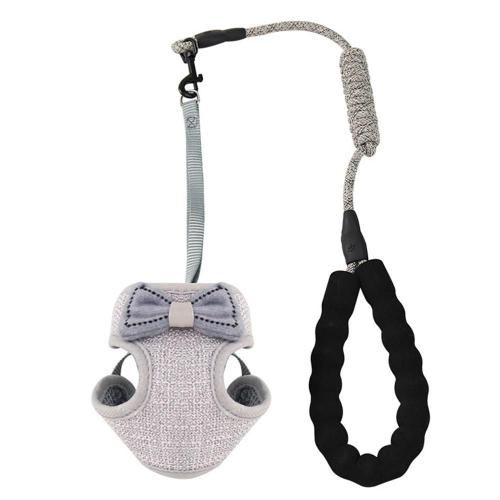 Ensemble De Harnais À N¿Ud Papillon Et Laisse Pour Chats, Réglable, Pour Animaux De Compagnie, Tracteurs À Pied