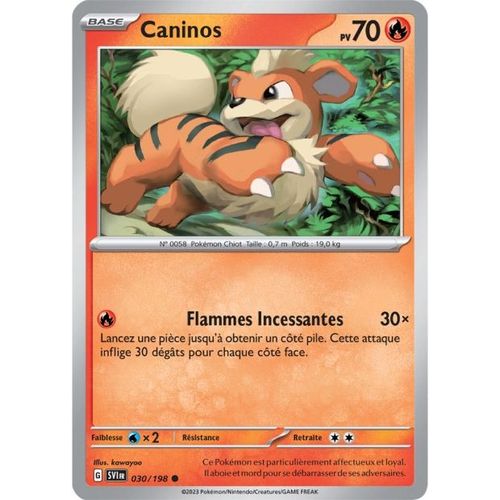 Carte Pokemon - Caninos - 030/198 - Ecarlate Et Violet -