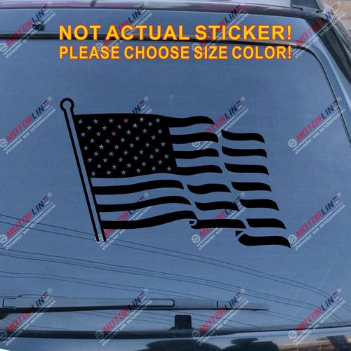Drapeau Américain Du Drapeau Des États Unis | Drapeau Américain, Drapeau Américain Autocollant De Pare Chocs De Voiture, Découpe En Vinyle De Windows