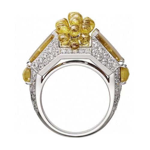 Bague En Argent Sterling 925 De Haute Qualité Pour Femme, Bijoux De Mariage En Diamant Jaune Naturel, Fête, Mode Noble Sauvage, Grande Bague En Argent Rose