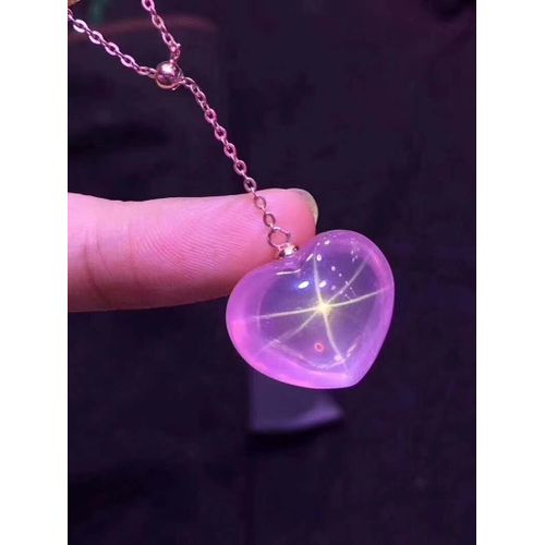 Collier Avec Pendentif En Forme D'étoile En Quartz Rose Naturel, 18x14mm, Pour Homme Et Femme, Bijoux En Cristal Du Maroc, Cadeau D'amour, Aaaaa