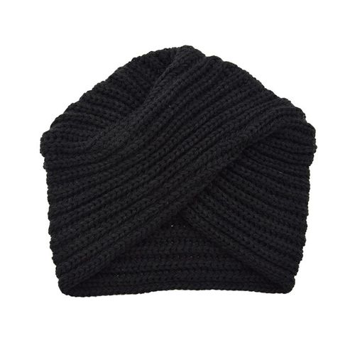 Turban En Laine Pour Femmes, Chapeaux Tricotés, Style Bohème, Bandeau En Cachemire, Couvre Tête Croisé, Casquette Indienne, Foulards Pour Cheveux