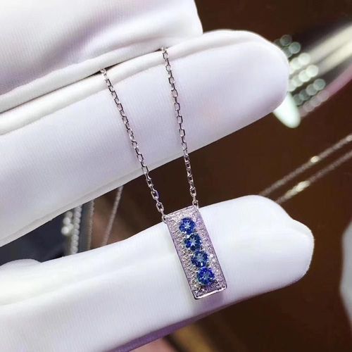 Bijoux En Argent Sterling 925 Incrustés De Saphir Naturel, Pendentif Pour Collier De Femmes, Supports Luxueux, Test À La Mode