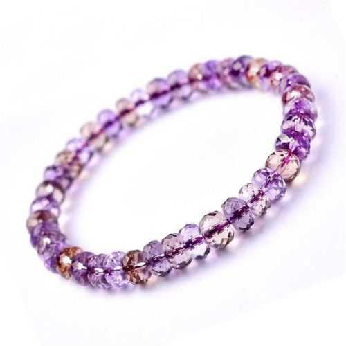 Bracelet En Améthyste Pour Hommes Et Femmes, Bijoux En Cristal D'améthyste, Perles Rondes À Facettes, Brins De Pierres Précieuses Violettes, 8mm, Aaaaa