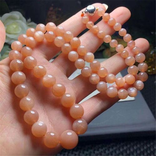 Collier En Pierre De Soleil Naturelle Pour Femmes Et Hommes, Collier À Longues Chaînes, Cadeau D'amour De Guérison, Perles Rondes En Cristal, Bijoux Aaaaa 6mm 12mm