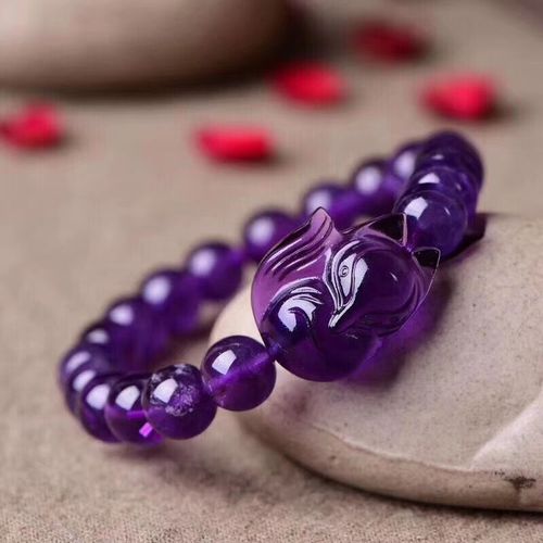 Bracelet En Quartz Améthyste Violette Naturelle Pour Femme, Perles Rondes En Renard, Pierres Précieuses, 10mm, 8mm, 9mm, Perles En Cristal, Cadeau Aaaaa