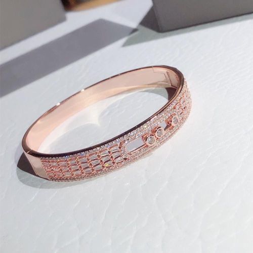 Bracelets En Argent Pur Pour Femmes Et Hommes, Marque Européenne De Luxe, Diamant Brillant En Mouvement, Design Romantique, Fin, Exquis, 20