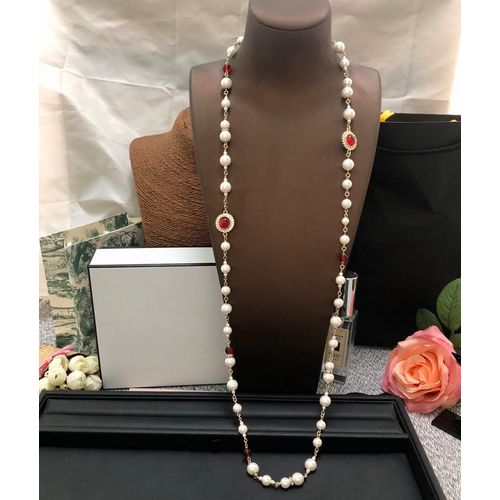 Bijoux Pour Femmes, Marque Célèbre D'europe, Argent Sterling 925, Collier De Perles En Résine Rouge, Cadeaux De Luxe, Chaîne De Chandail, Offre Spéciale