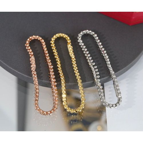 Bracelet Classique De Luxe Européen Pour Femmes, Marque Célèbre, Argent 925, Avec Des Rivets De Marquage, Rose Or, À La Mode, Fête