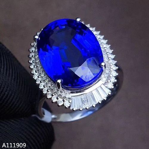 Bague En Argent Sterling 925 Incrustée De Saphir Naturel Pour Homme Et Femme, Bague De Support, Détection Exquise