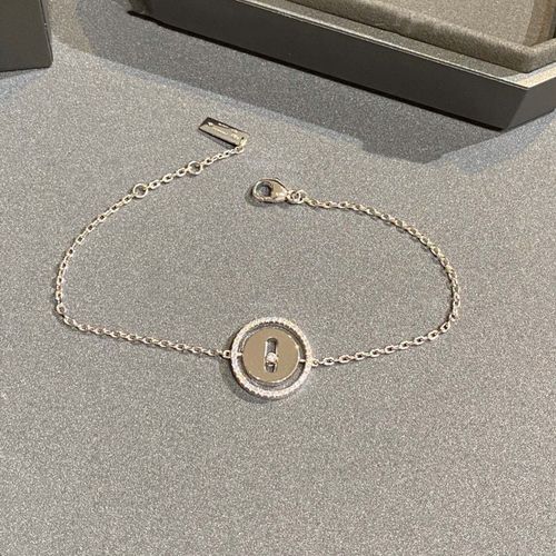 Bracelet En Argent Sterling 2021 Pour Femmes, Marque Européenne Célèbre, Bijoux De Luxe En Zircon Rose Or Géométrique Mobile, Nouvelle Collection 925