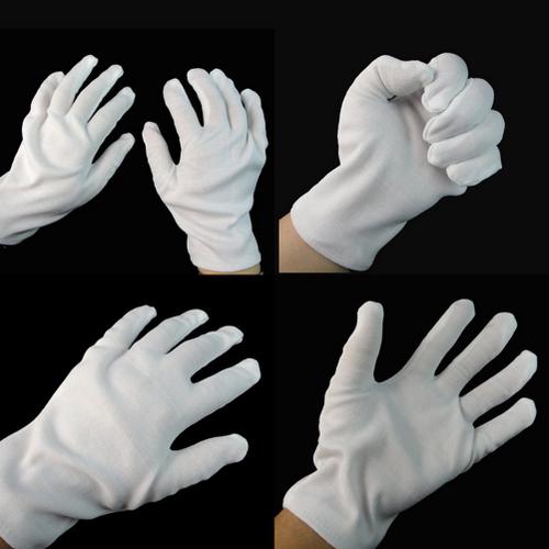 Gants De Performance Blancs, 1 Paire, Accessoires De Costume D'halloween, Gants En Coton, Costume De Magicien