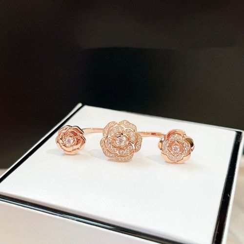 Bagues En Or Rose Camélia Pour Femmes, Bijoux De Luxe, De Marque Célèbre, En Argent Pur 2021, À La Mode, Fleur Exquise, Offre Spéciale, 925