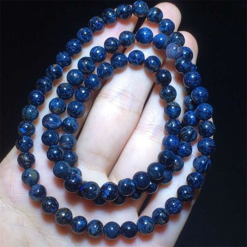 Bracelet Pietersite Bleu Naturel Pour Femmes Et Hommes, 6mm, Cadeau De Guérison, Cristal Trois Tours, Pierre De La Zambie, Perles, Brins De Bijoux Aaaaa