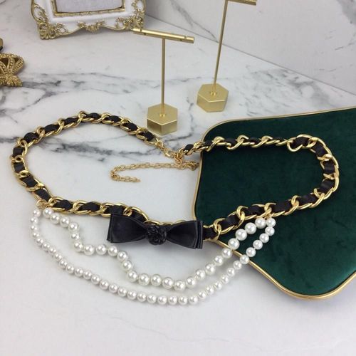 Collier En Cuir De Camélia Et Cuivre Pour Femmes, Bijoux De Marque Célèbre, Vintage, Chaîne À Maillons Longs, Ceinture, Bijoux Fins De Fête, Offre Spéciale