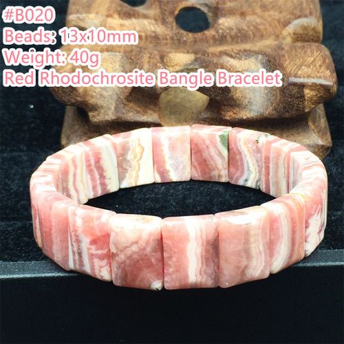 Bracelet En Rhodochrosite Rouge Naturel 13x10mm, Bijoux Pour Femmes Et Hommes, Cadeau De Guérison, Pierres Précieuses En Cristal, Brins De Perles Aaaaa