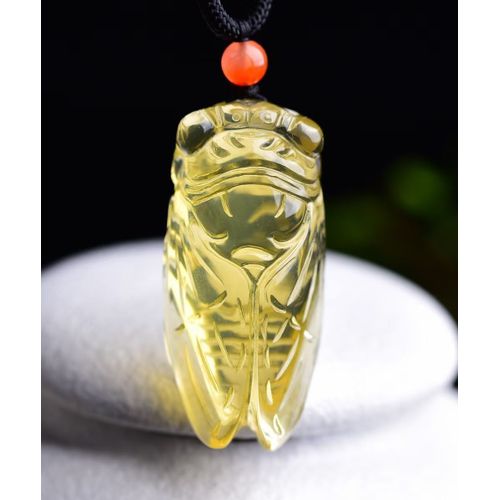 Pendentif En Quartz Citrine Jaune Naturelle Authentique Pour Homme Et Femme, 41x19x13mm, Pierre Précieuse, Perle D'amour, De Richesse, Aaaaa