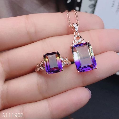 Collier En Argent Sterling 925 Incrusté De Pierres Précieuses Améthyste Pour Femmes, Pendentif, Nouvelle Grande Bague Visage Aszxc
