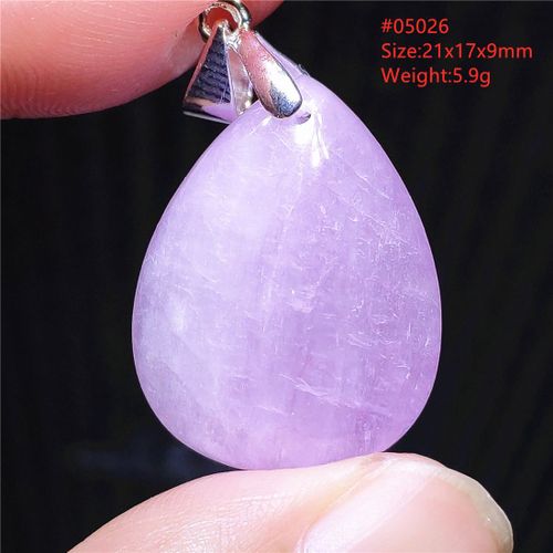 Collier En Kunzite Violette Naturelle, Pendentif En ¿Il De Chat, Goutte D'eau, Pour Femmes Et Hommes, Perle En Cristal Aaaaa