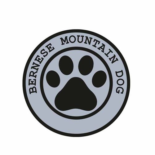 Autocollant De Voiture En Vinyle, Étiquette De Patte Ronde Pour Chien De Montagne Bernaise, Autocollant De Moto, Protection Solaire Anti Uv En Pvc, Offre Spéciale