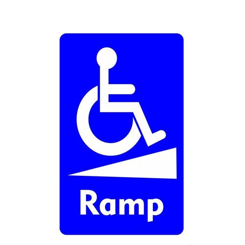 Autocollant De Rampe Pour Fauteuil Roulant, Panneau D'affichage Pour Voiture, Décoration De Fenêtre, Haute Qualité, Vinyle Anti Uv Pvc, Offre Spéciale