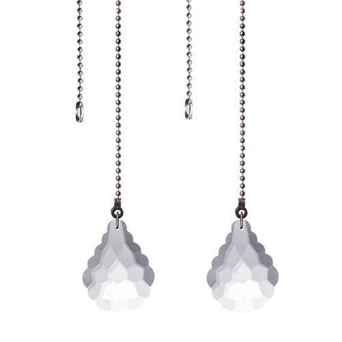 2 Ensembles De Rallonges De Ventilateur De Plafond En Cristal, Chaîne D'extension, Décor De Maison, Éclairage En Métal, Lustre Avec Connecteur À Fermeture Éclair, Maison, Mariage