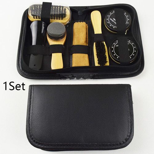 Kit De Vernis À Chaussures En Éponge Pour La Fête Des Pères, Avec Étui, Outil De Nettoyage, Baskets, Brosses En Tissu, Cadeau De Voyage, Soins, Portable, Anniversaire