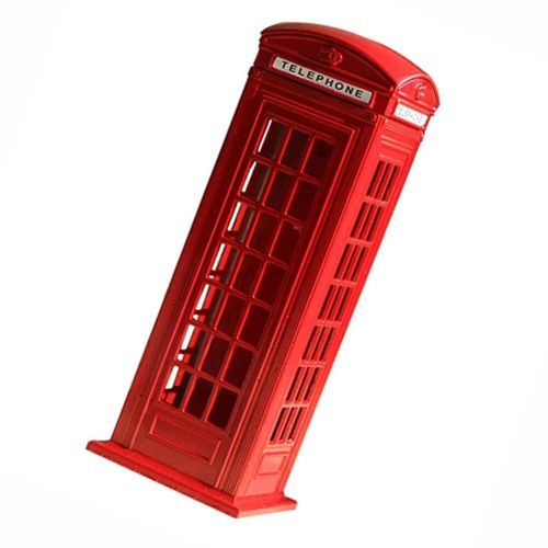 Coffre-Fort En Métal Rétro Pour Banque,Tirelire,Tirelire,Téléphone,Boîte À Leçons De Londres,Pilier Vintage,Coffre-Fort,Pot Britannique,Banques Postales - Type Telephone Booth