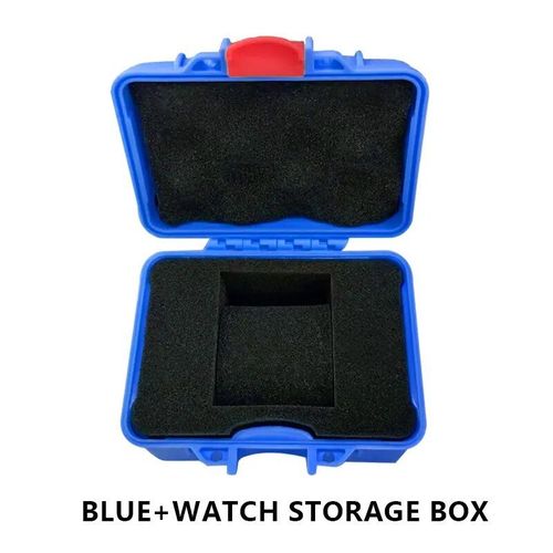 Boîte De Rangement Portable En Plastique Abs Pour Montre,Étui De Montre Étanche,Pièces Fines,1 Fente - Type Blue