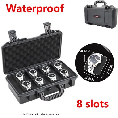 Boîtier De Montre En Plastique Abs Étanche,Boîte À Outils Portable,6/15 Emplacements - Type 8 Slot 3517