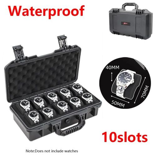 Boîtier De Montre En Plastique Abs Étanche,Boîte À Outils Portable,6/15 Emplacements - Type 10 Slot 3517
