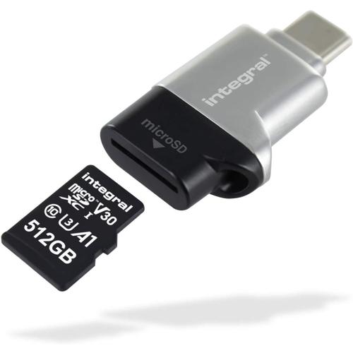 Integral - Lecteur de carte (microSD, microSDHC UHS-I, microSDXC UHS-I) - USB-C 3.1 Gen 1