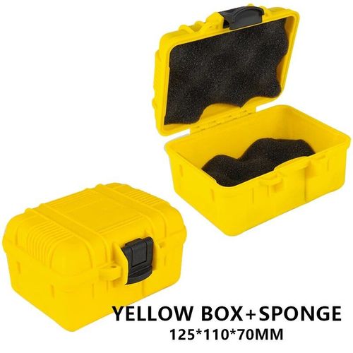 Boîte De Rangement De Montre En Plastique Abs Portable 1 Fente,Boîte De Rangement Étanche Pour Boîtier De Montre,Boîte De Rangement Pour Pièces Fines - Type Yellow #B