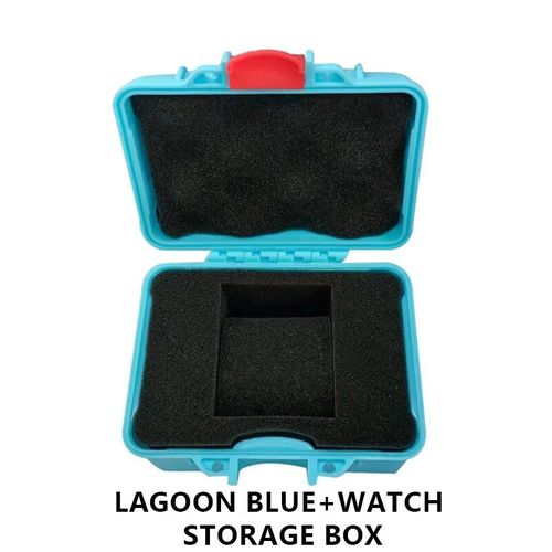 Boîte De Rangement De Montre En Plastique Abs Portable 1 Fente,Boîte De Rangement Étanche Pour Boîtier De Montre,Boîte De Rangement Pour Pièces Fines - Type Lagoon Blue #B