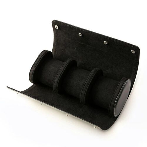 Boîte De Rangement Étanche En Cuir Pu Pour Montres De Voyage,Présentoir À Bijoux,Rouleau De Montre,Étui À 1/2/3 Emplacements,Rouge,Gris,Noir - Type Black