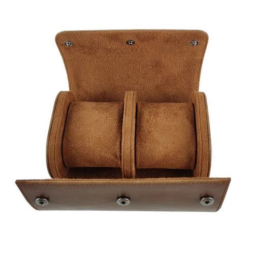 Boîte De Rangement Étanche En Cuir Pu Pour Montres De Voyage,Présentoir À Bijoux,Rouleau De Montre,Étui À 1/2/3 Emplacements,Rouge,Gris,Noir - Type 2slot