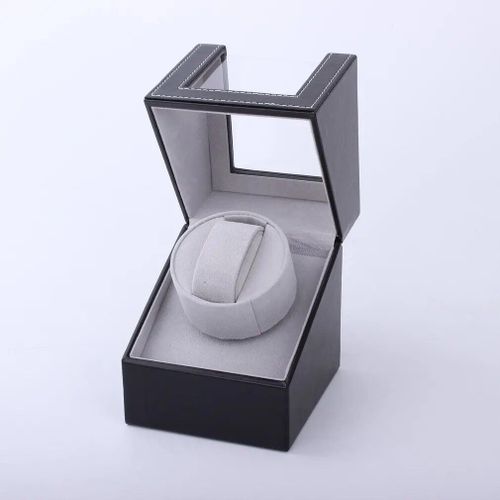 Boîte De Remontoir De Montre Mécanique,Alimentation Usb,Secoueur De Moteur Noir,Affichage De Coque Transparente En Acrylique,Mini Support De Remontoir De Montre - Type Eu Plug Black