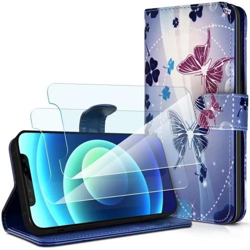 Etui De Protection - Karylax - Logicom Le Prime - Noir - Verre Trempé - Protection Maximale