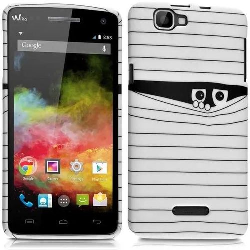 Housse Etui Coque Semi-Rigide Avec Motif Sc04 Pour Wiko Rainbow 4g + Film De Protection.