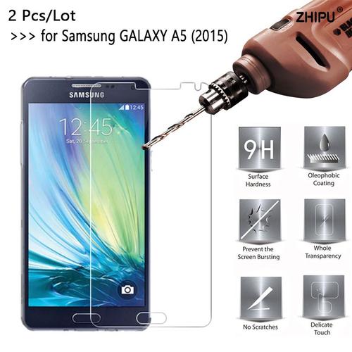 2 Pièces 2.5d 0.26mm 9h Premium Verre Trempé Pour Samsung Galaxy A5 (2015) A500 A5000 A500f Film Protecteur D'écran *