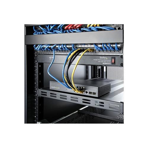 StarTech.com Server Rack Shelf - 1U - Adjustable Mount Depth - Heavy Duty - Étagère pour rack - noir - 1U - 19" - pour P/N: RK1233BKM, RK2433BKM, RK2537BKM, RK3236BKF, RK4236BKB, RK4242BK24...