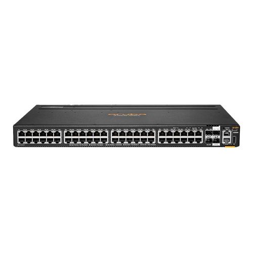 HPE Aruba 6200M 48G 4SFP+ Switch - Commutateur - distance max. d'empilage de 10 km - C3 - Géré - 48 x 10/100/1000 + 4 x 1 Gigabit/10 Gigabit SFP+ (liaison montante/empilage) - de l'avant et du...