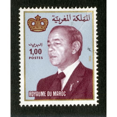 Timbre Oblitéré Royaume Du Maroc, 1982, Postes 1,00
