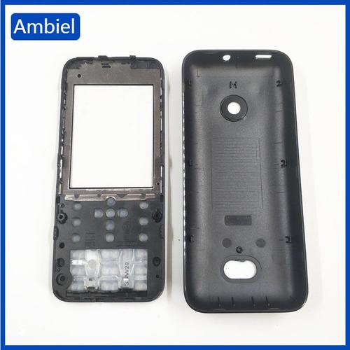 Coque Complète De Bonne Qualité Pour Nokia 208 Nouveau Boîtier Complet Pour Téléphone Portable Clavier Anglais Logo