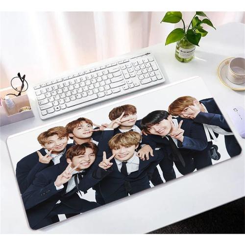 Kpop - tapis de souris dessin anime BTS en caoutchouc, accessoire de bureau  pour ordinateur portable Gamer, Mini tapis de souris