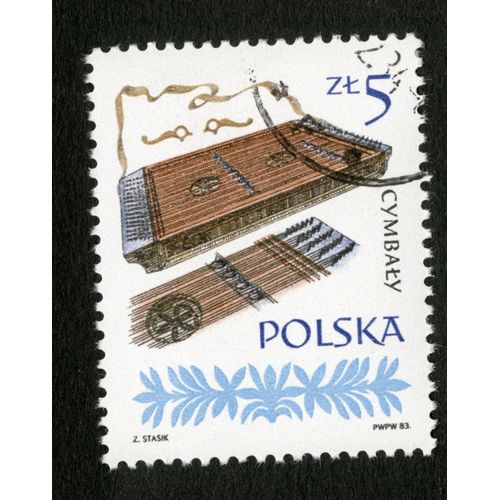 Timbre Oblitéré Polska, Cymbaly, 1983, Stasik, Zl 5